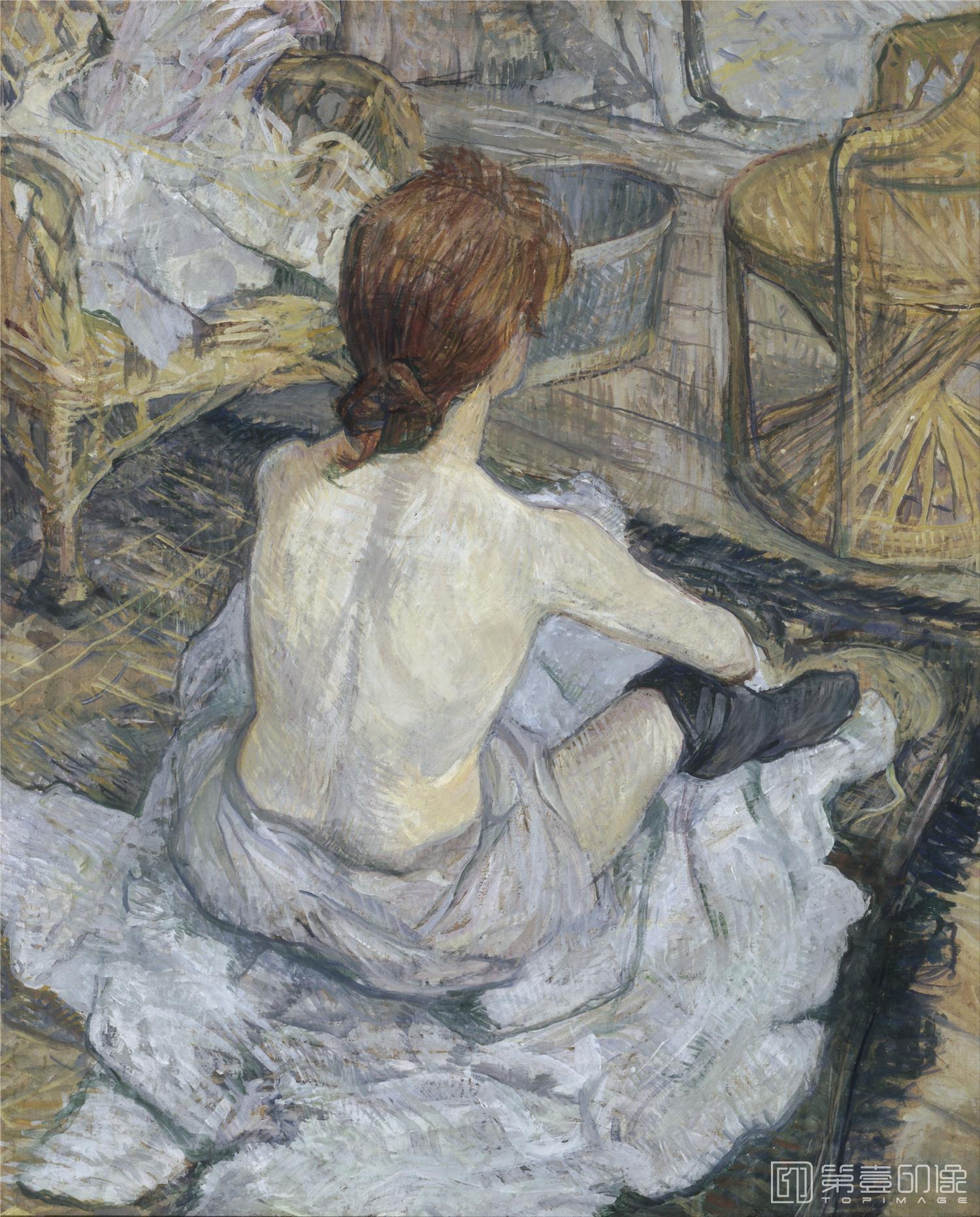 油画-巴黎奥赛博物馆-Henri de Toulouse-Lautrec-Rousse-119